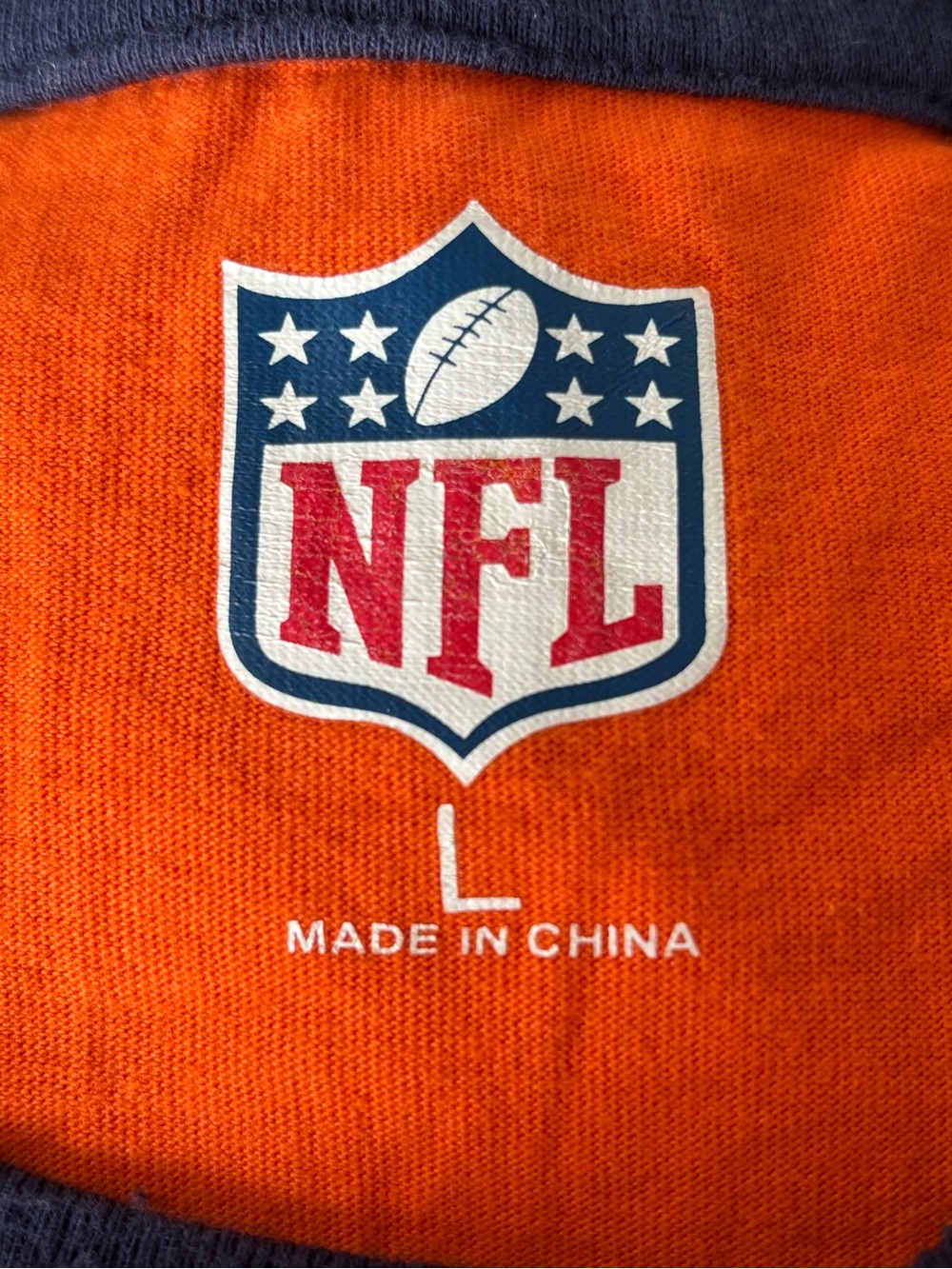 Denver Broncos NFL Orange Long Sleeve Shirt Men’s L - Picture 5 of 5